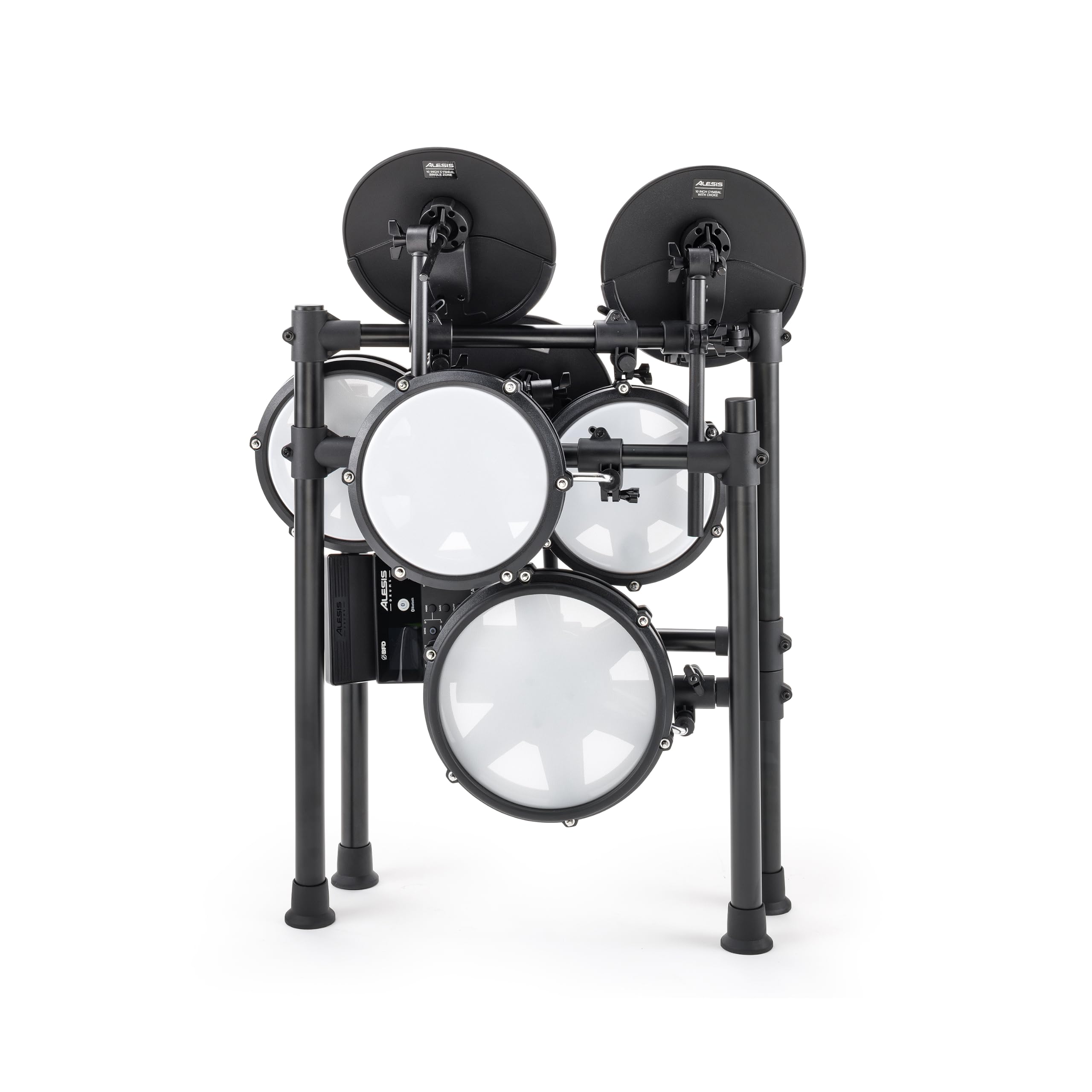 Kompaktes E-Drum Set Nitro Max mit 8-teiligem Mesh-Kit, Drum-Modul, Bluetooth und 10