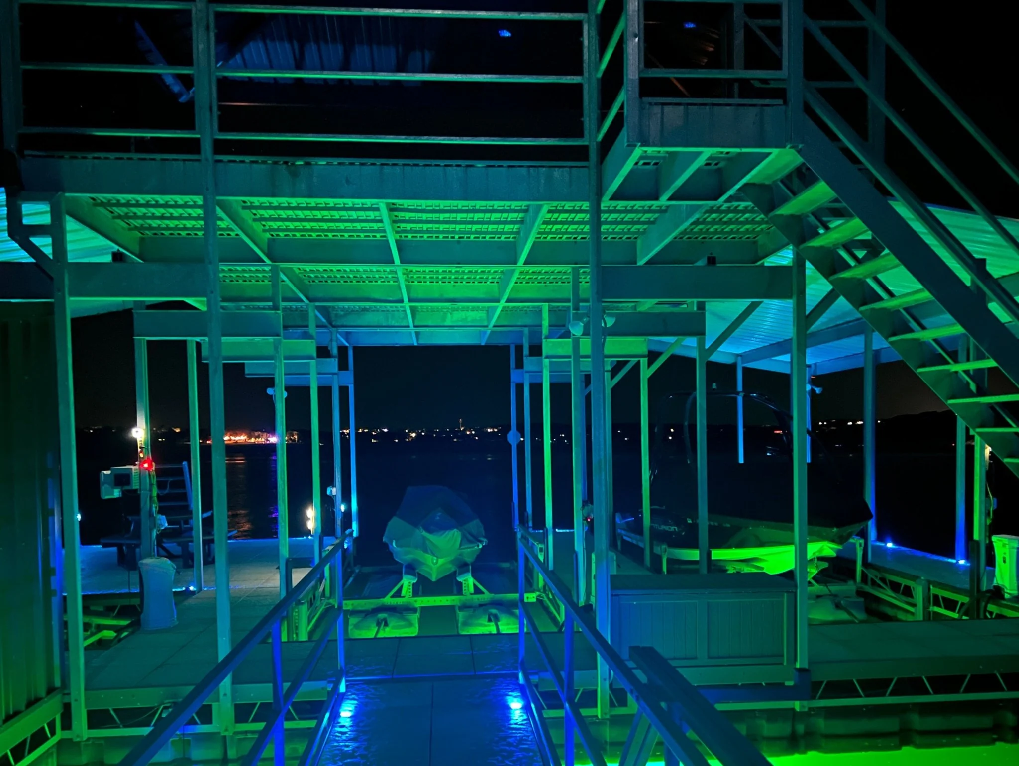 Pimp My Dock LED Accent Under glow Lighting Kit (Blue, Green, UV, White, or Color Changing) DIY Premium LED Under Dock Lighting Kit IP68 Completely Waterproof