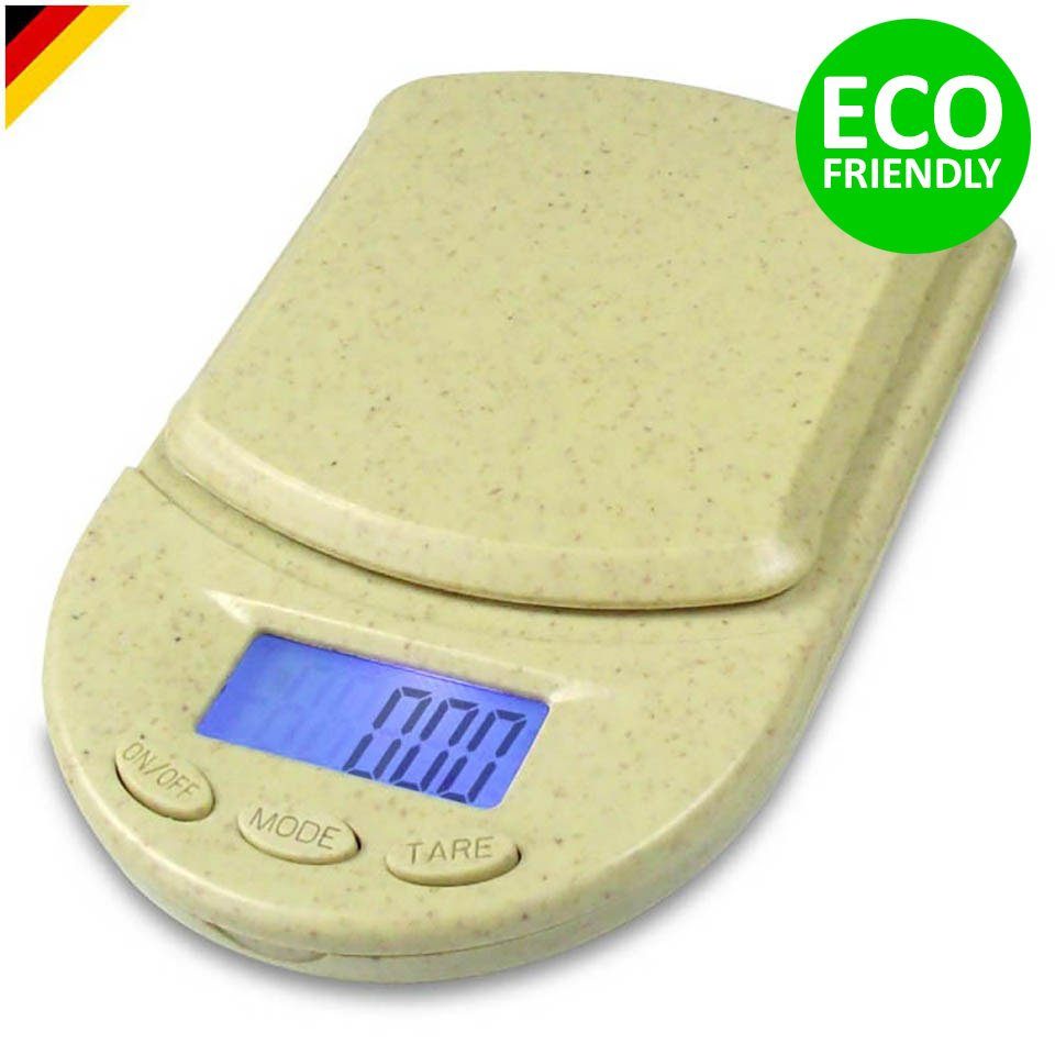 Feinwaage ECO 100 aus schnell aubbaubarem Material - Digitalwaage 100g x 0,01