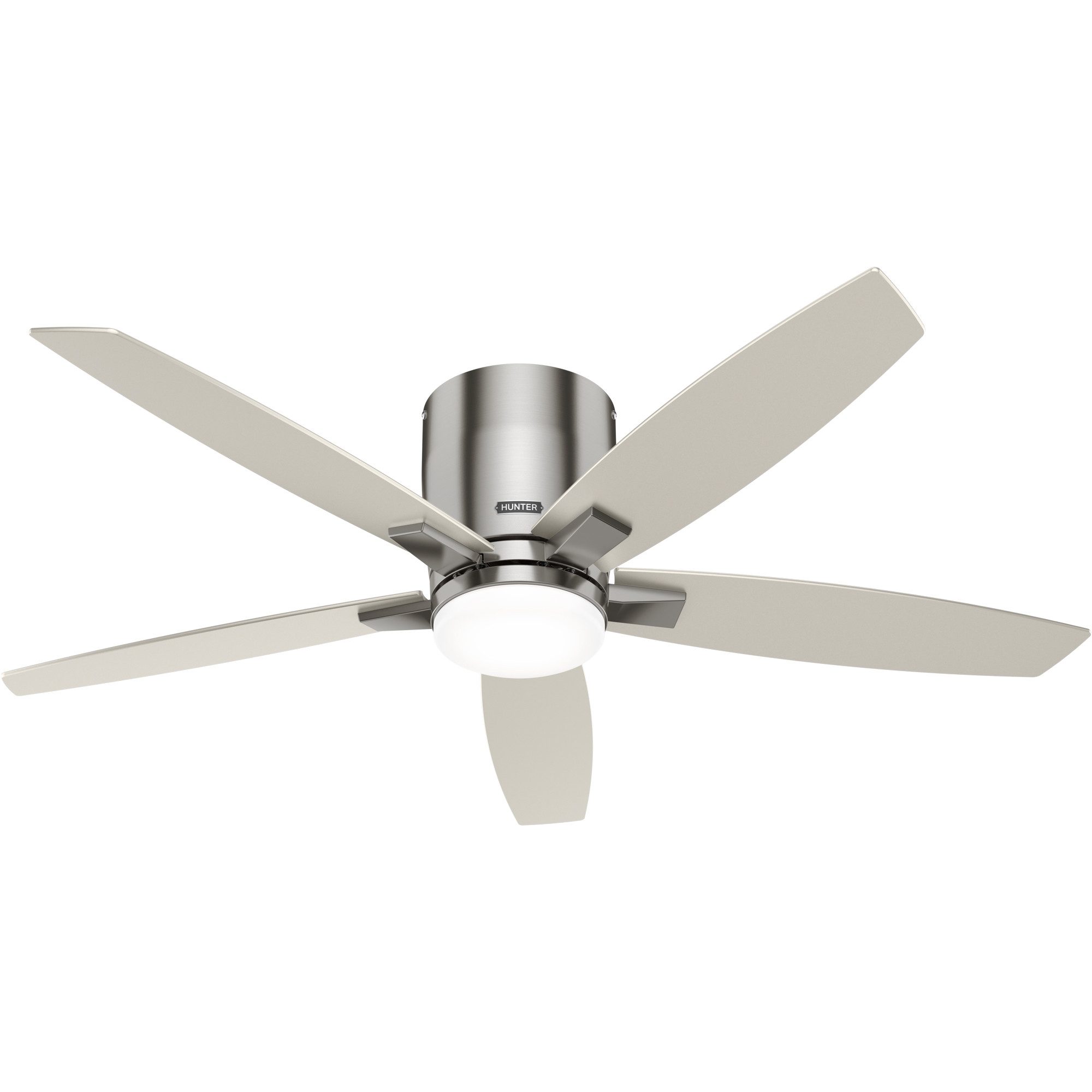 Deckenventilator Deckenventilator Valencia Nickel mit LED & Fernbedienung