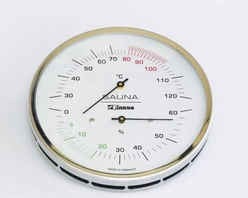 Hygrometer Sauna-Hygrotherm 130 mm - mit Flansch