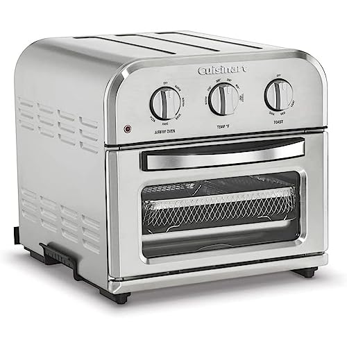 Cuisinart TOA 26FR Compact AirFryer Convection Toaster Oven Stainless Steel (Renewed): Home & Kitchen