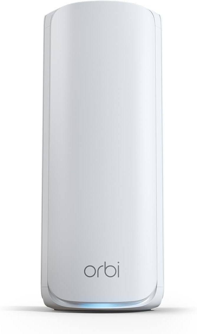 Satellite aggiuntivo Orbi Mesh WiFi 7 quad band NETGEAR serie 770 (RBE770) - Compatibile con Orbi RBE772 e RBE773, copertura fino a 180 m² - Porta Internet 2.5 Gig, BE11000 802.11be (fino a 11 Gbps)