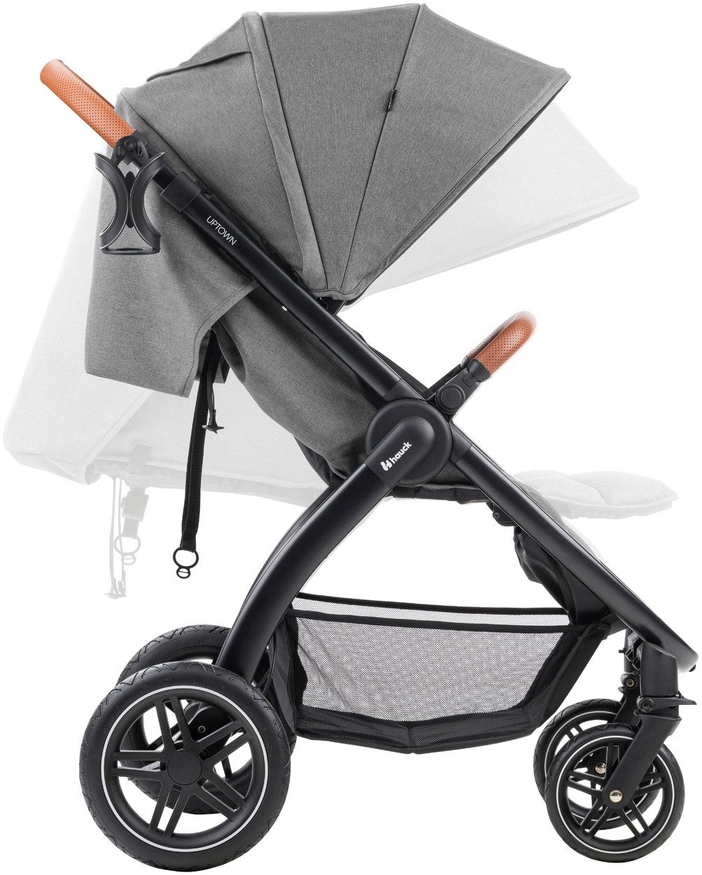 Kinder-Buggy Uptown, Black Melange Grey