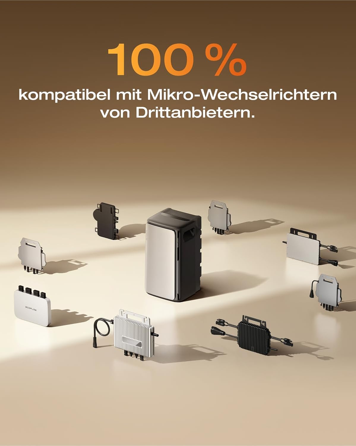 ECOFLOW Stream AC Pro 0% VAT, Balkonkraftwerk mit Speicher 1,92kWh,100% Kompatibel mit Allen Balkonkraftwerke, 2300W Dual AC-Anschlüsse, Kleine Verpackungsmängel, Produkt unbenutzt(Generalüberholt)