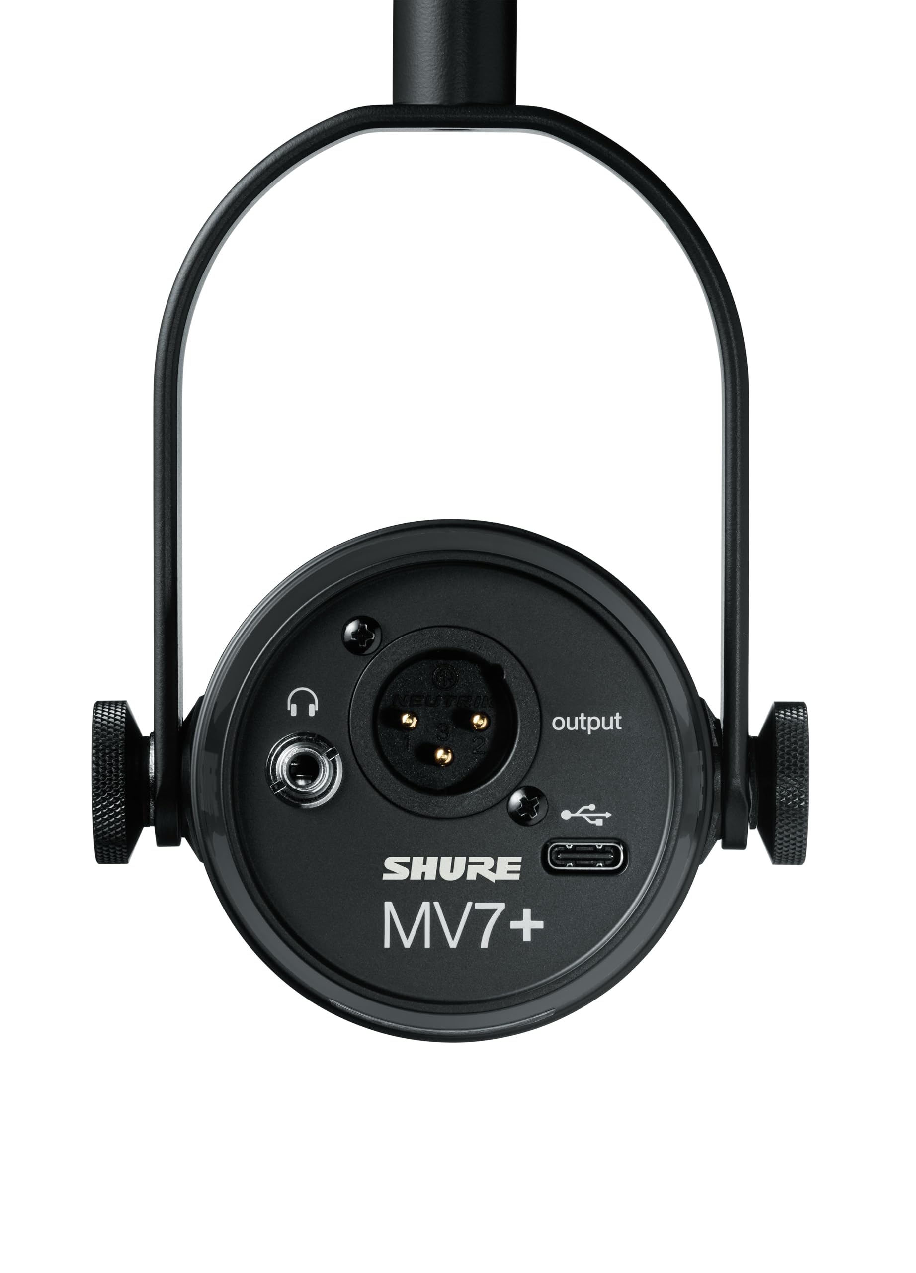 Dynamisches Podcast-Mikrofon MV7+ mit USB-C und XLR, Schwarz, inkl. USB-C-Kabel und Windschutz
