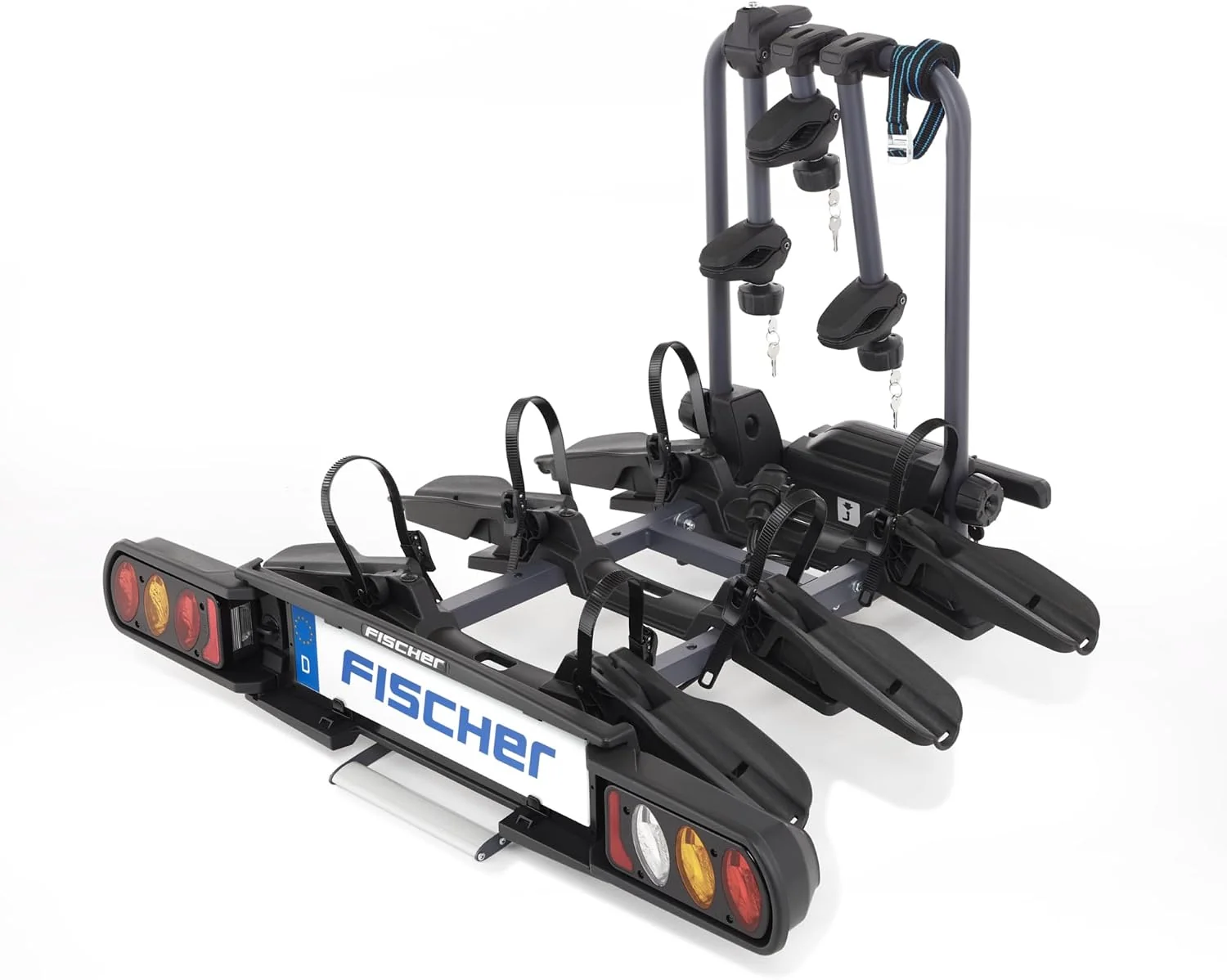 FISCHER Kupplungsfahrradträger ProlineEvo 3 I Fahrradträger Anhängerkupplung I Fahrradträger Auto I Fahrradträger E-Bike