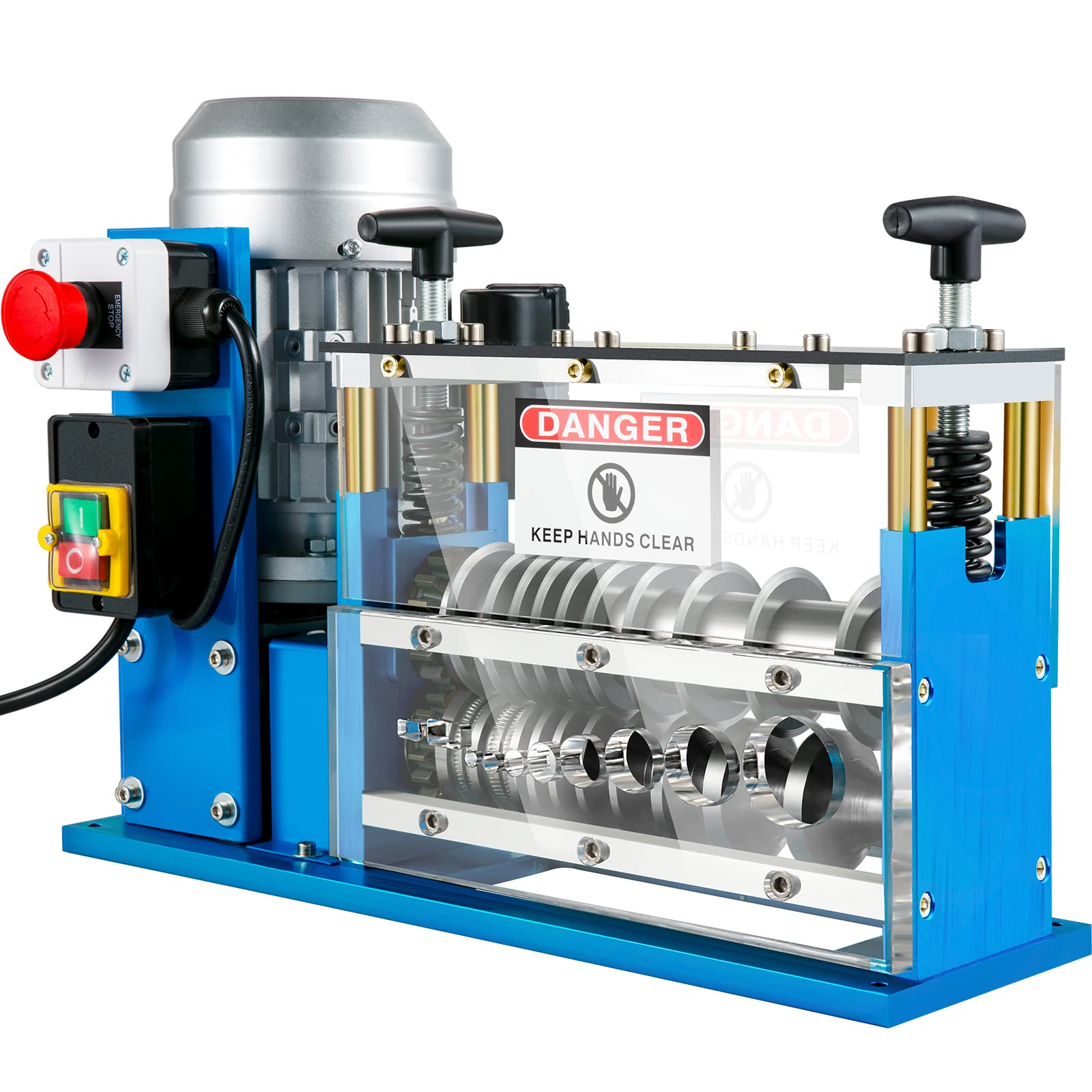 Elektrische Abisoliermaschine 370 W für Kabel 1,5-38 mm mit 11 Kanälen und 10 Klingen zum Recycling von Kupferdraht