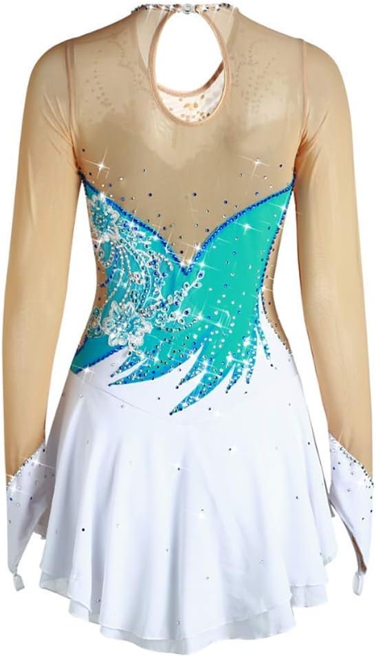 Eiskunstlauf Kleid Für Frauen Gymnastik Sportanzug Für Wettkämpfe Eislauf Kleidung Für Damen Hohe Elastizität Outdoor Sport Kleidung