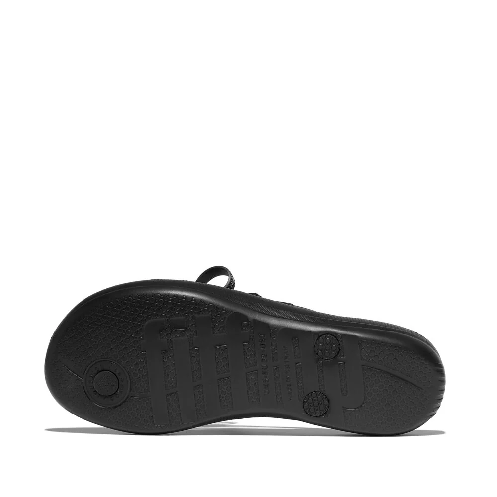 FitFlop iQushion Glitzer-Schleife Black Zehensteg