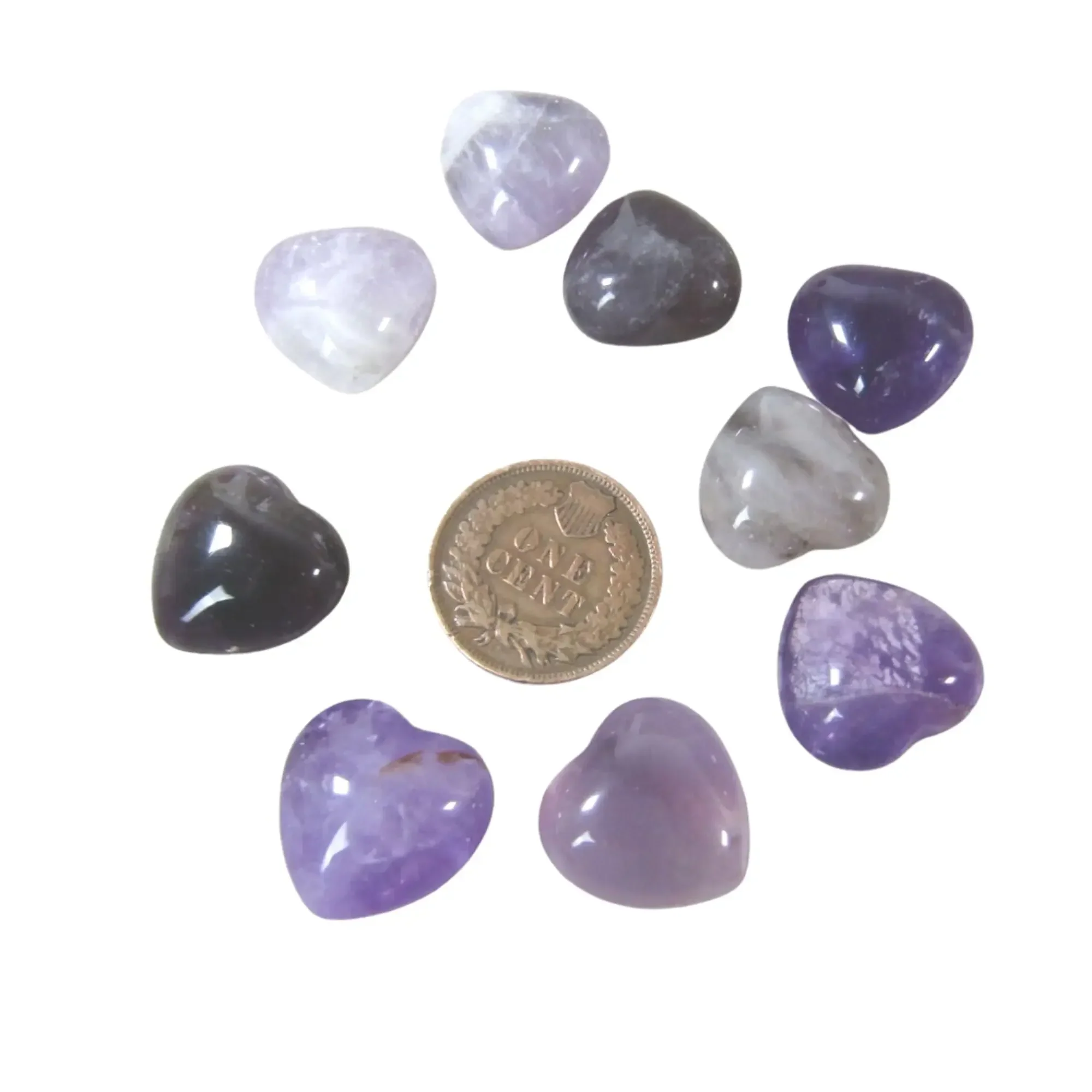 Amethyst Heart Crystal �� Intuition, Calm & Creativity