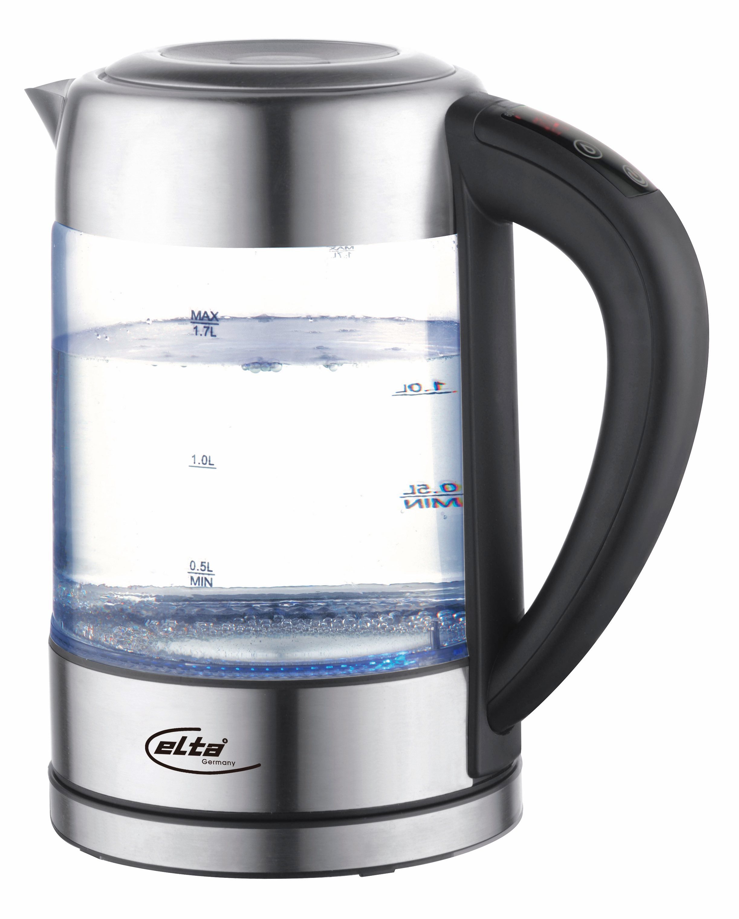 Wasserkocher Glas mit Temperaturregelung GWK-2200.4T