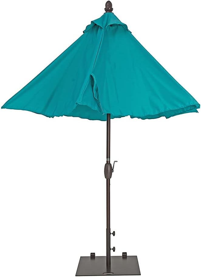 Strandschirm, 275 cm Aluminiumstange mit Druckknopf, neigbar, Sonnenschirm mit Kurbel, Gartenschirm für Strand, Pool, Terrasse, Garten good