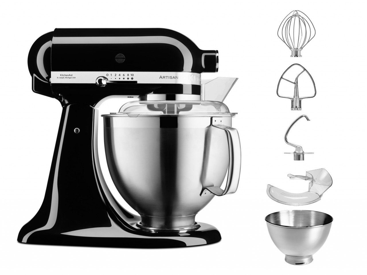 Küchenmaschine KitchenAid 4,8 L 5KSM185 Artisan Küchenmaschine Flexiset