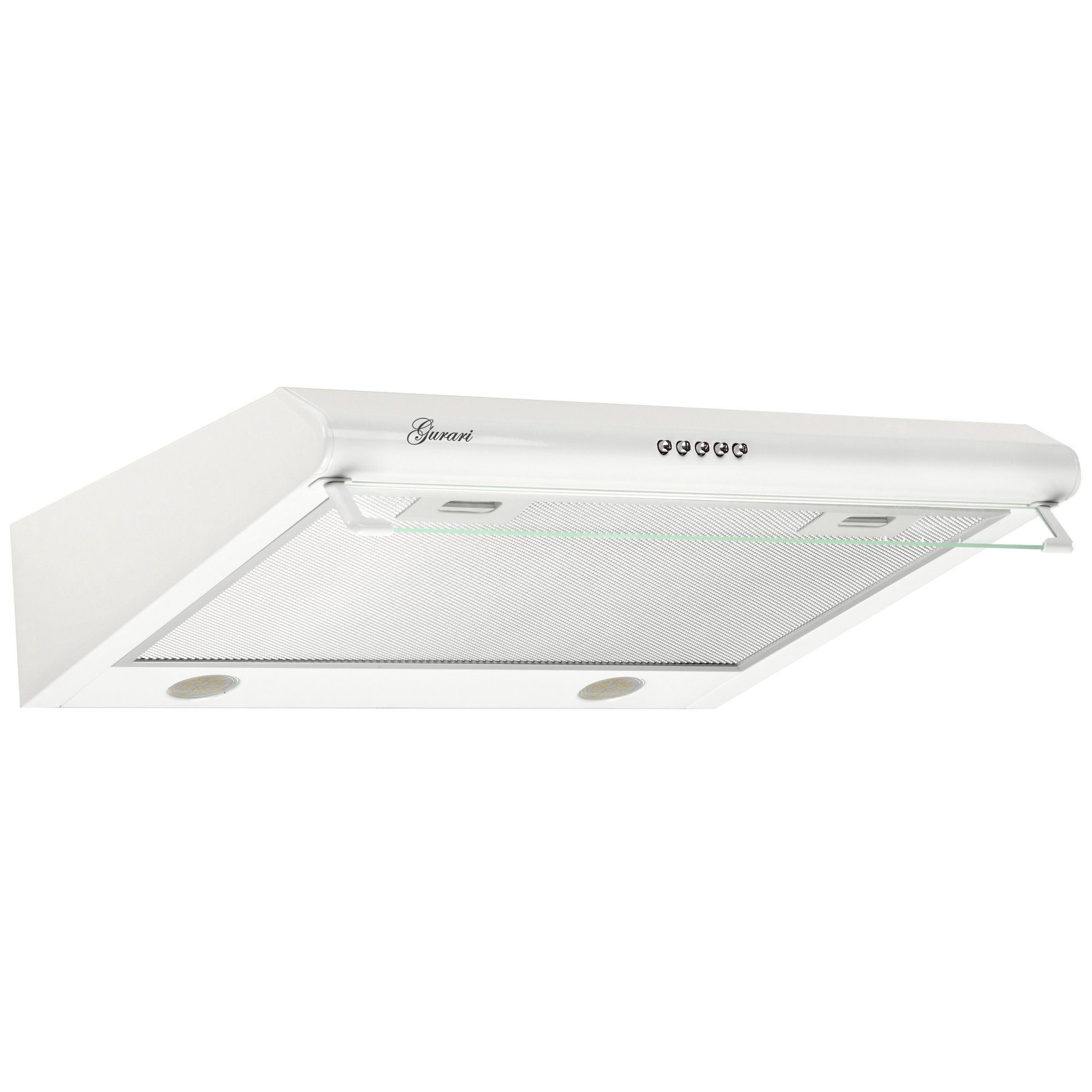 Unterbauhaube GCH F 590 60 WH Einbau Dunstabzugshaube 60 cm, 250m³/h, mit Glas, LED
