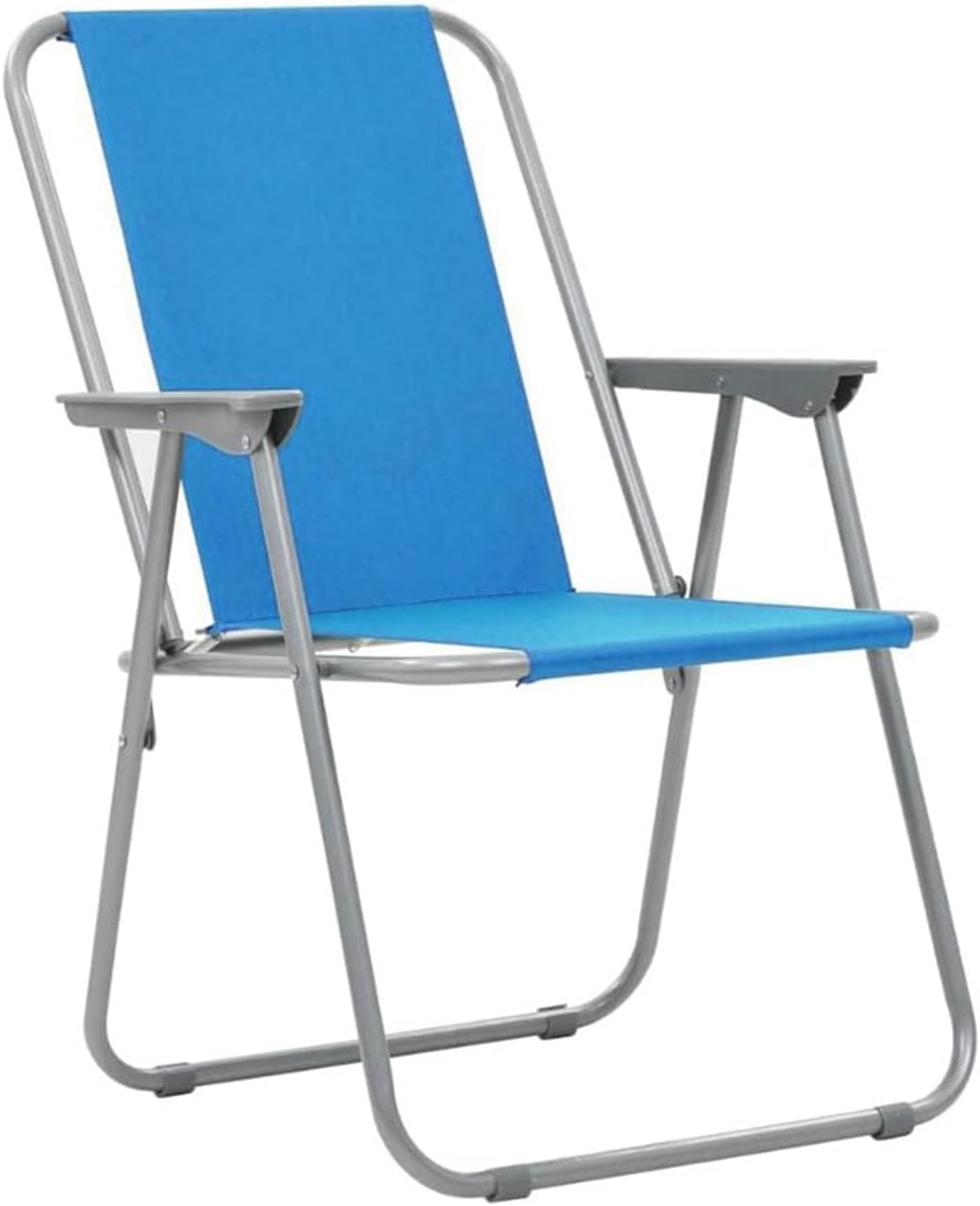 PALUPLUS 2 Sedie Pieghevoli da Spiaggia di colore Azzurro, Misura 49x45x74 cm, Spiaggina in Tessuto Oxford Traspirante con Braccioli, Facile da Trasportare, per Pesca, Campeggio, Giardino -8060F