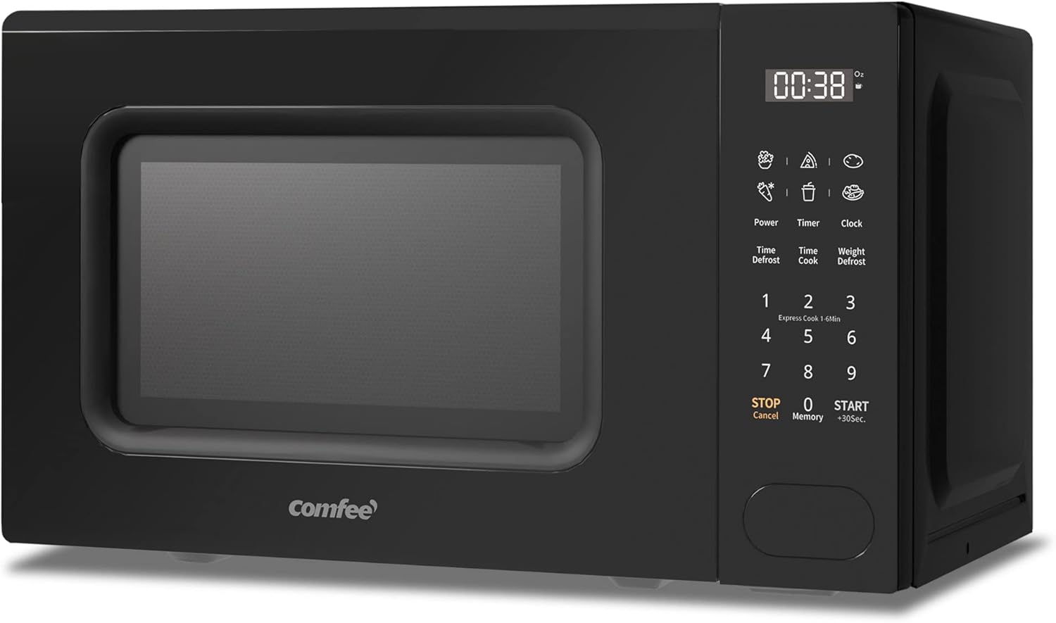 COMFEE' Digital Microwave Oven, 700W, 20L, 6 Preset Menus, Express Cook, 11 Power Levels, Defrosting, Storage Function - Grey - CM-E202CC(GR)