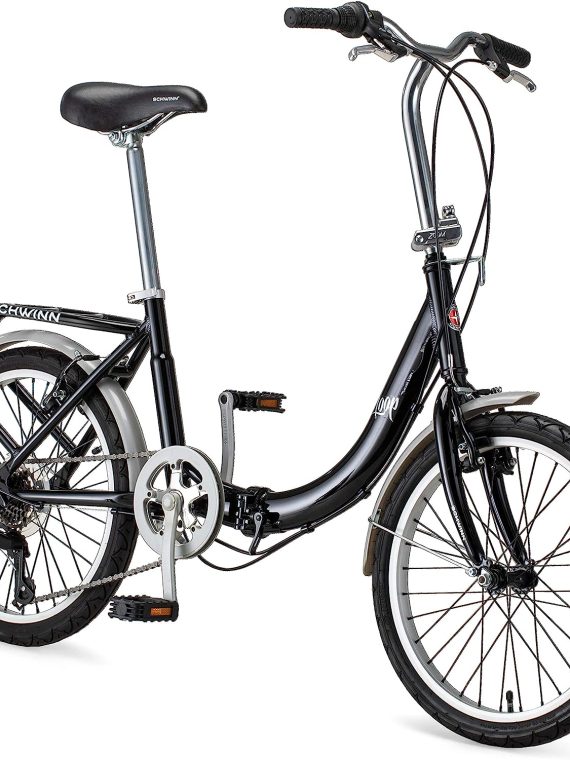 Schwinn Loop 20&prime;&prime; Folding Bike, 7 Speed, Adult Unisex Bicycle