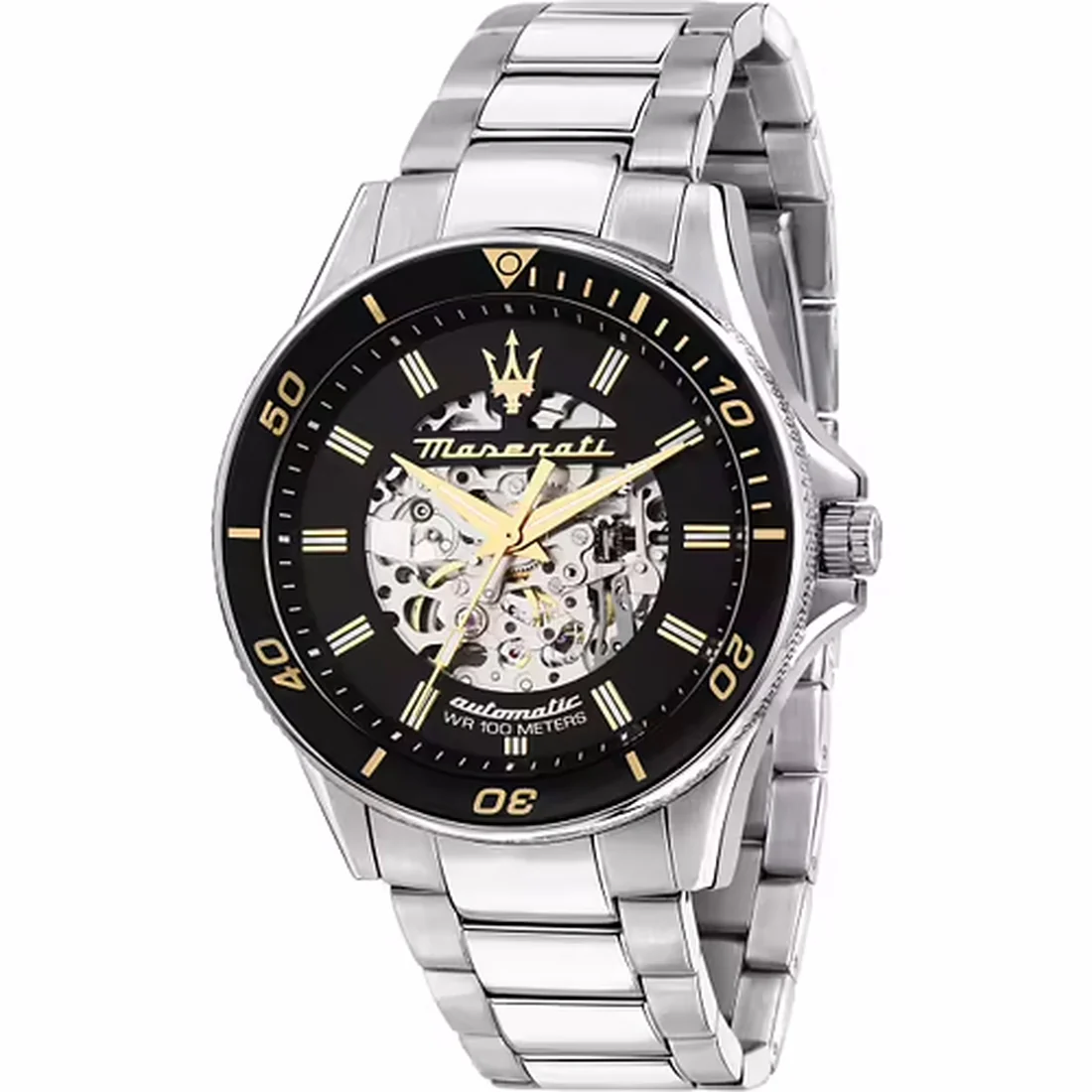 Orologio Maserati Sfida quadrante nero Skeleton R8823140014