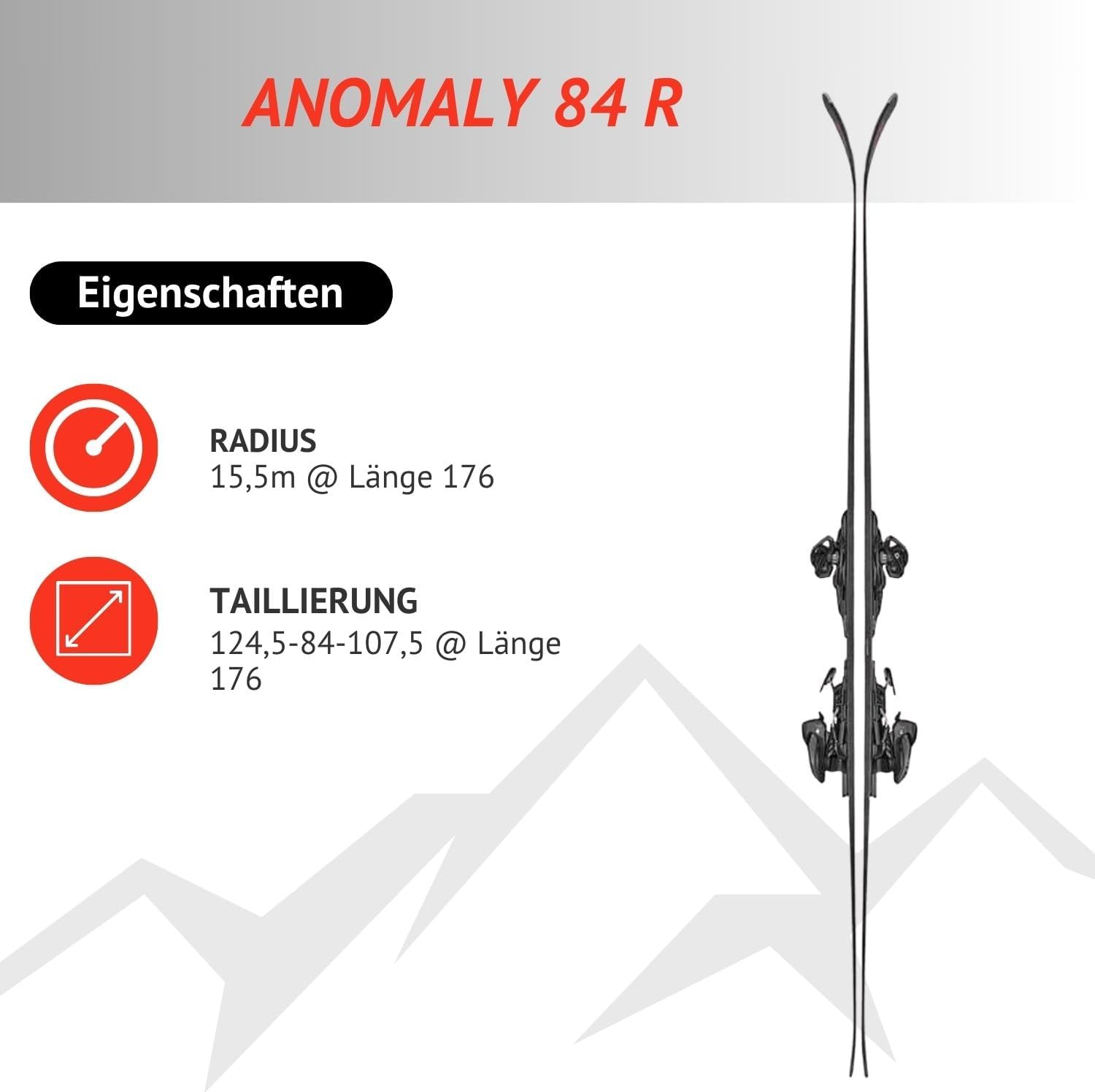 Ski Alpinski Carvingski - Blizzard Anomaly R - Freeride Rocker - inkl. Bindung TPC 10 Demo Z3-10 - für Gute Fahrer und Experten - Freeski Allmountainski für Piste und Gelände