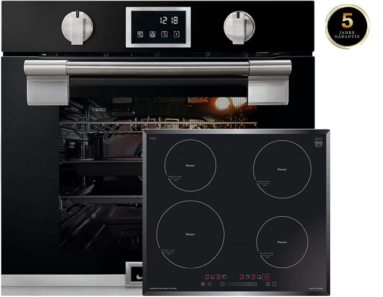 Backofen-Set EH 6338 S + KCT 6705+5 Jahres Garantie