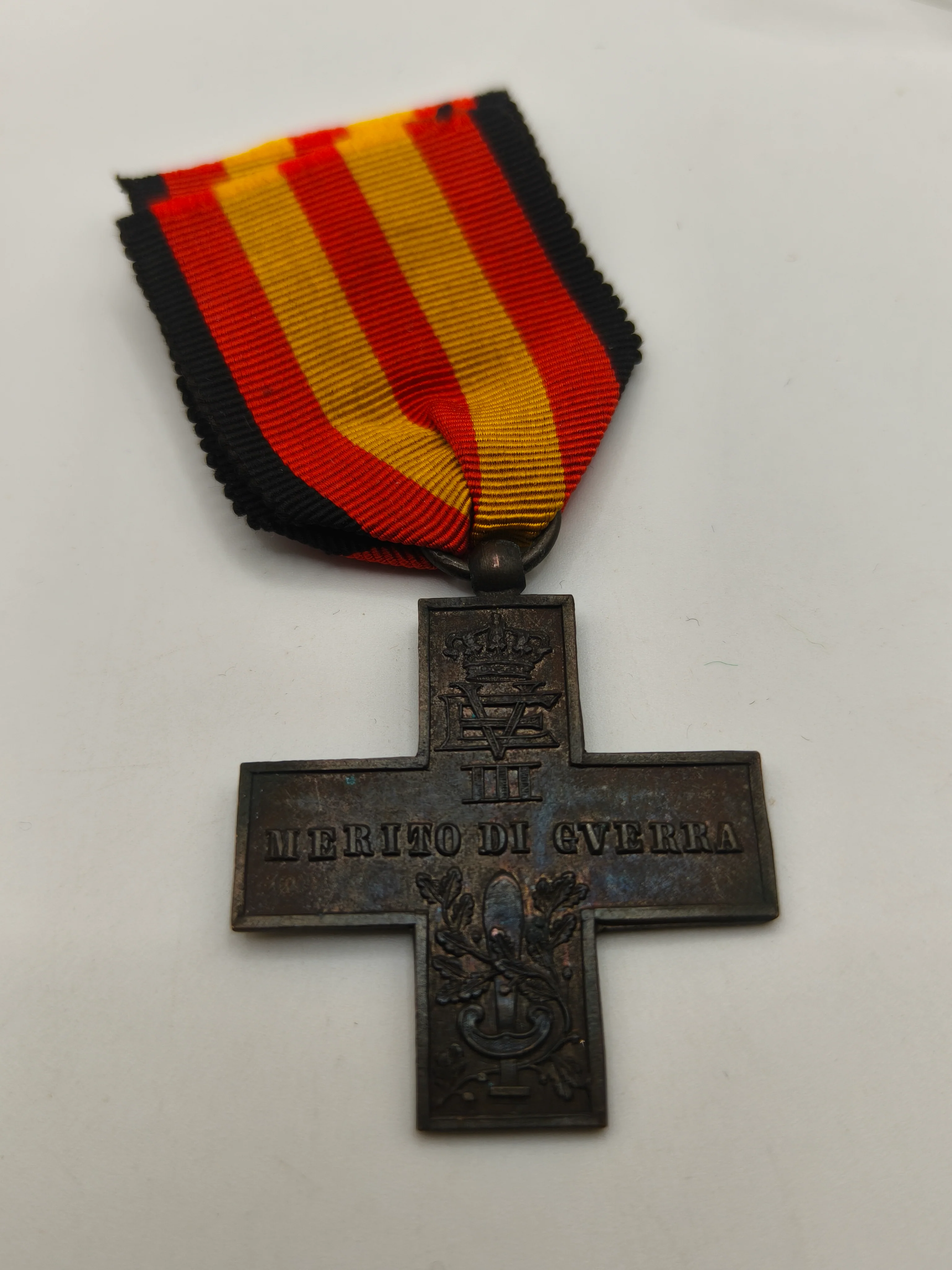 Medalla cruz m��rito militar Italia. Guerra civil espa?ola