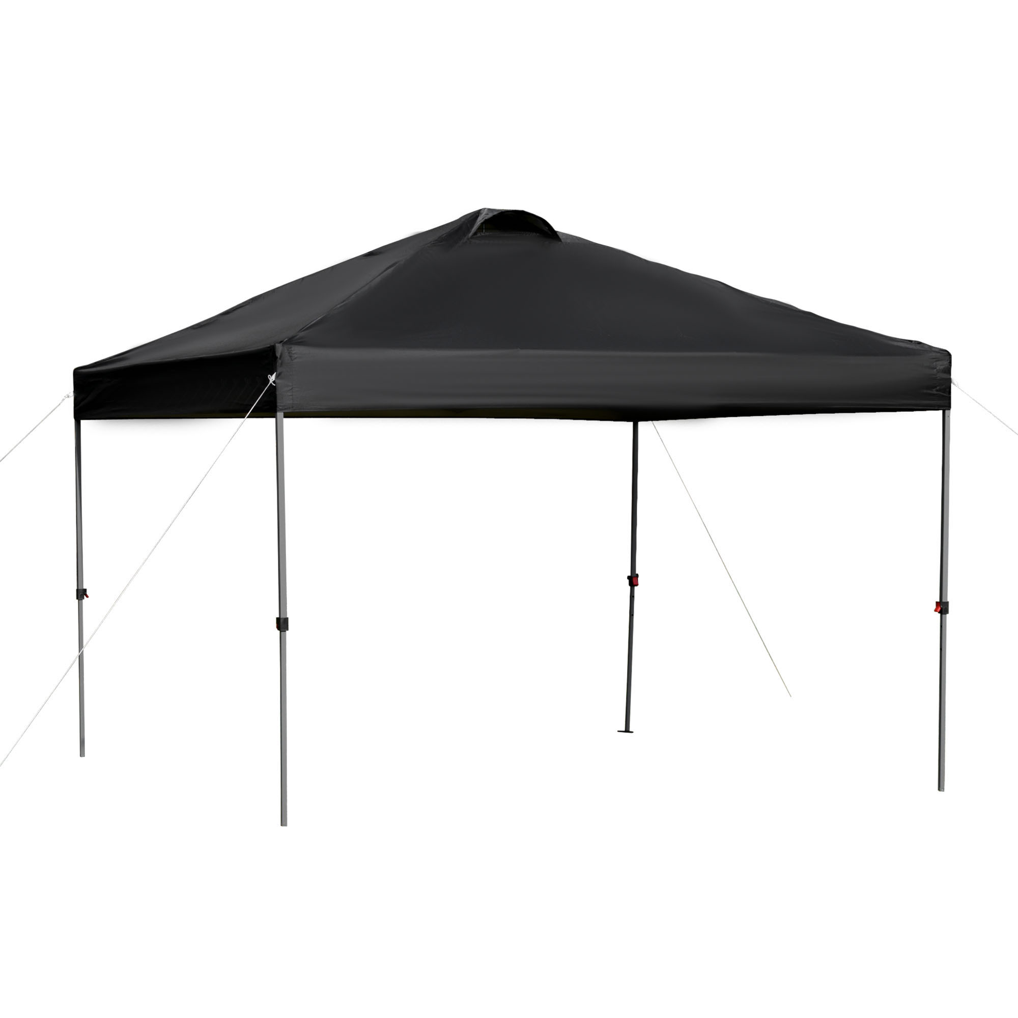 Outsunny Pavillon ca. 3x3m, wasserdicht Stabil Winterfest Pop-up Faltpavillon, UV Schutz, Faltbar Partyzelt, Gartenzelt mit Tasche, Gartenpavillon für Camping Garten, Schwarz