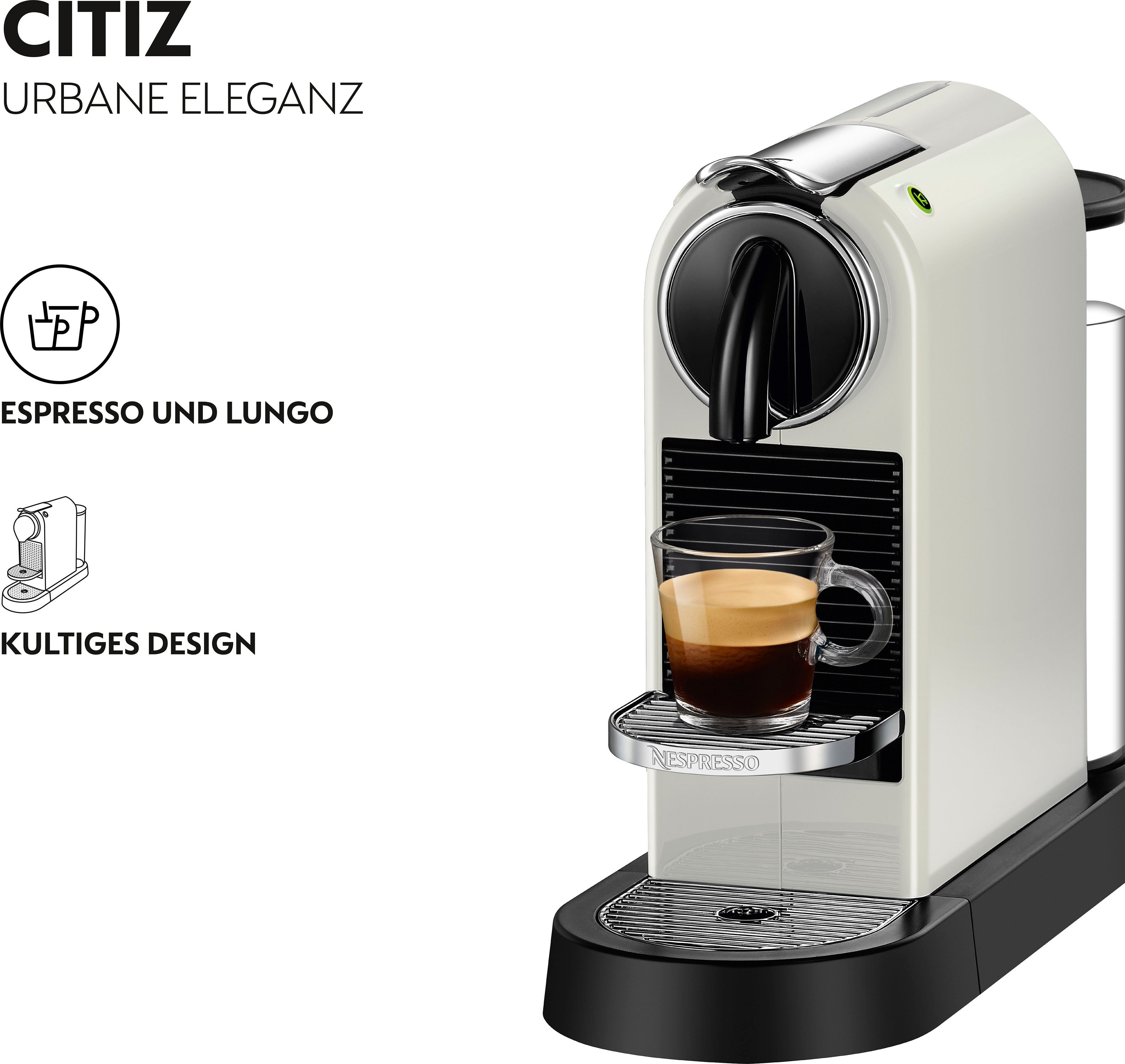 Kapselmaschine CITIZ EN 167.W von DeLonghi, White