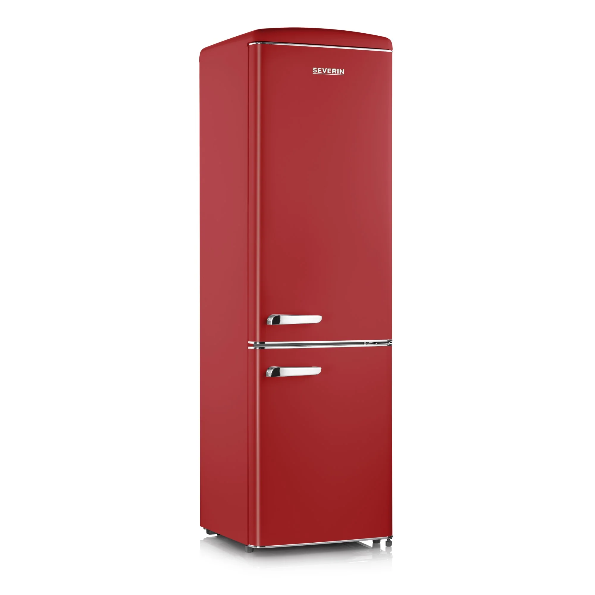 Severin Kühl- / Gefrierkombination Retro RKG8917, rot, 244 Liter