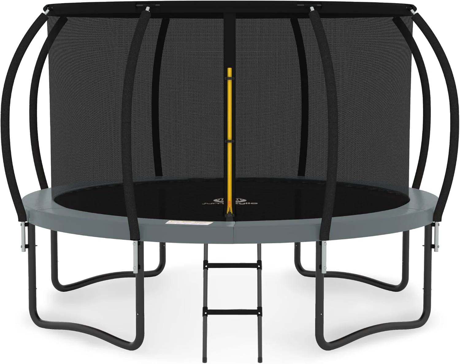 JUMPZYLLA Trampoline 8FT 10FT 12FT 14FT 15FT 16FT Trampoline with Enclosure - Recreational Trampolines with Ladder and AntiRust Coating, ASTM Approval Outdoor Trampoline for Kids