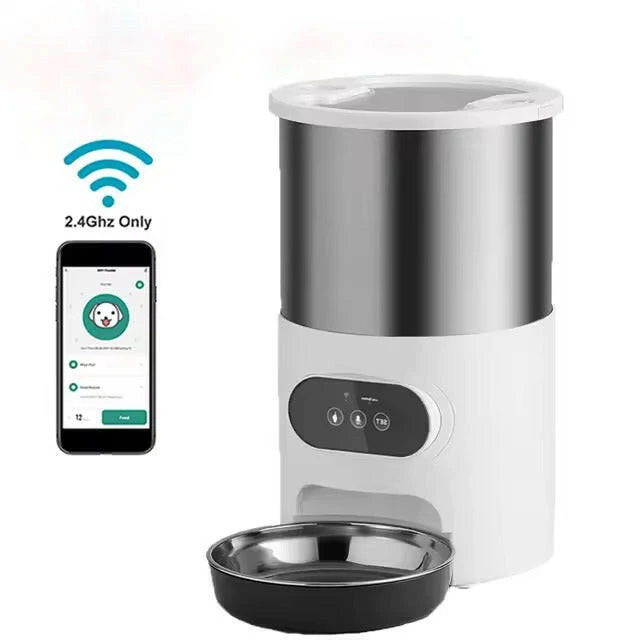 4.5L Automatic Pet Feeder �C App Control, Voice Recording & Dual Bowl Option