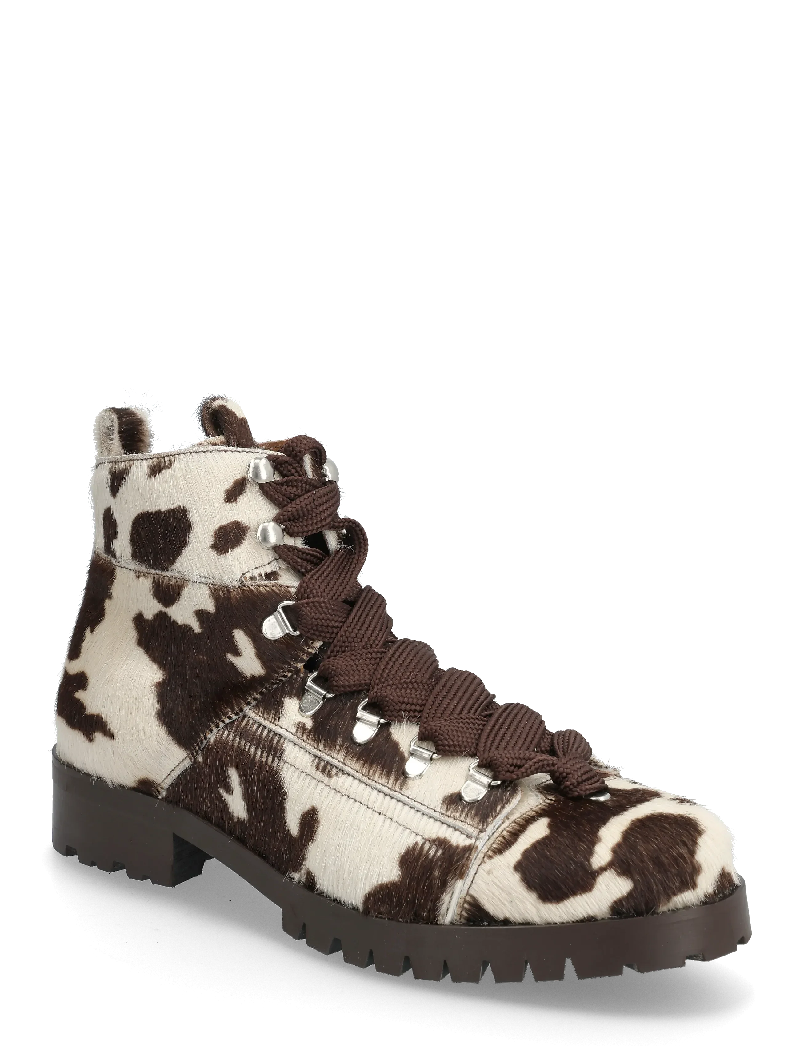 Alice Pony Laced Ankle Boots �C Leather Lace-Up Boots | Made in Portugal