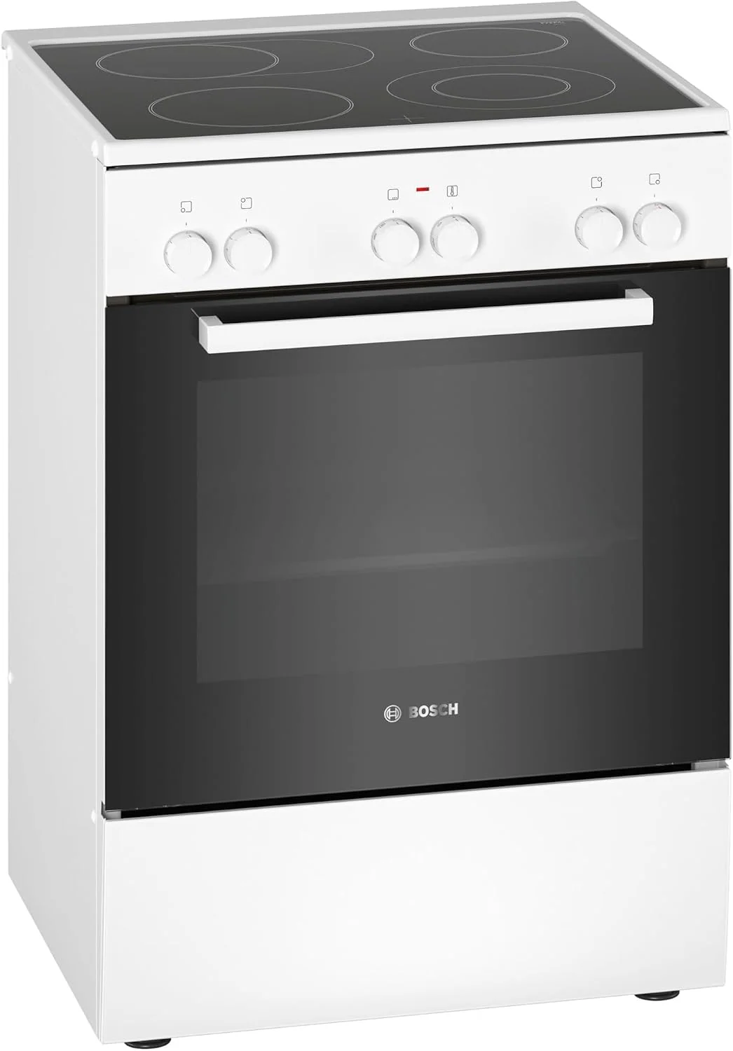 Bosch Elektroherd, 60 cm, Schwarz, HKA090220 Serie 2 Elektro-Standherd, breit, 3D Heißluft Backen auf 3 Ebenen
