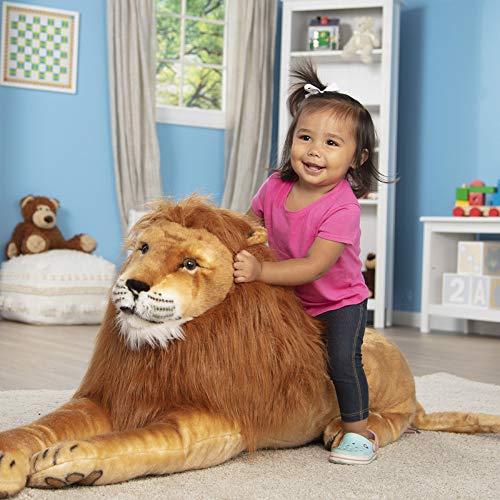 Melissa & Doug Peluche Leone Maxi, Amanti Animali, Regalo per Bambini e Bambine di Tutte le Età, Decorazione per Camera dei Bambini o Asilo Nido : Giochi e giocattoli