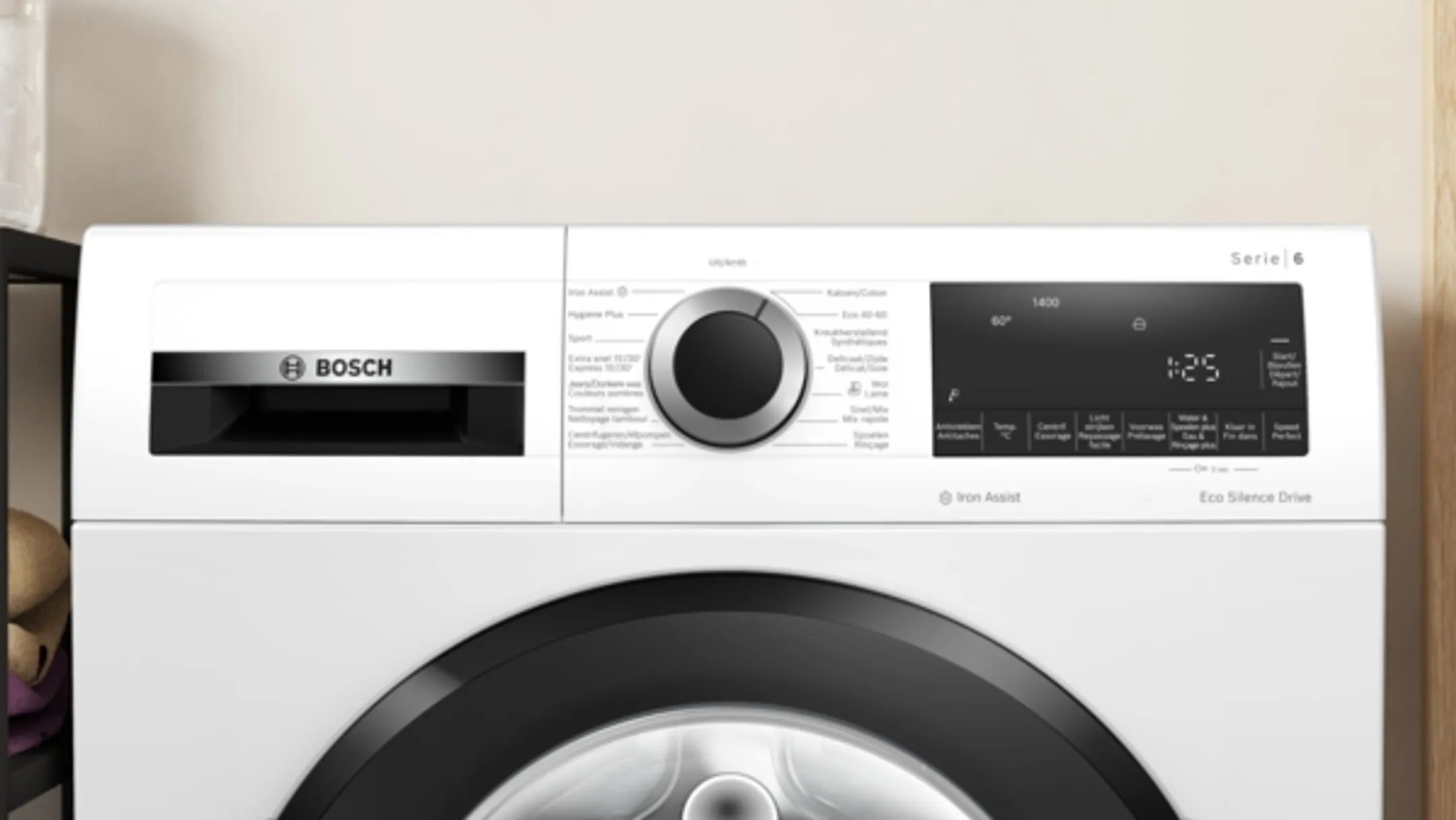 Bosch Wasmachine WGG244ZPFG Serie 6 Iron Assist 9 kg