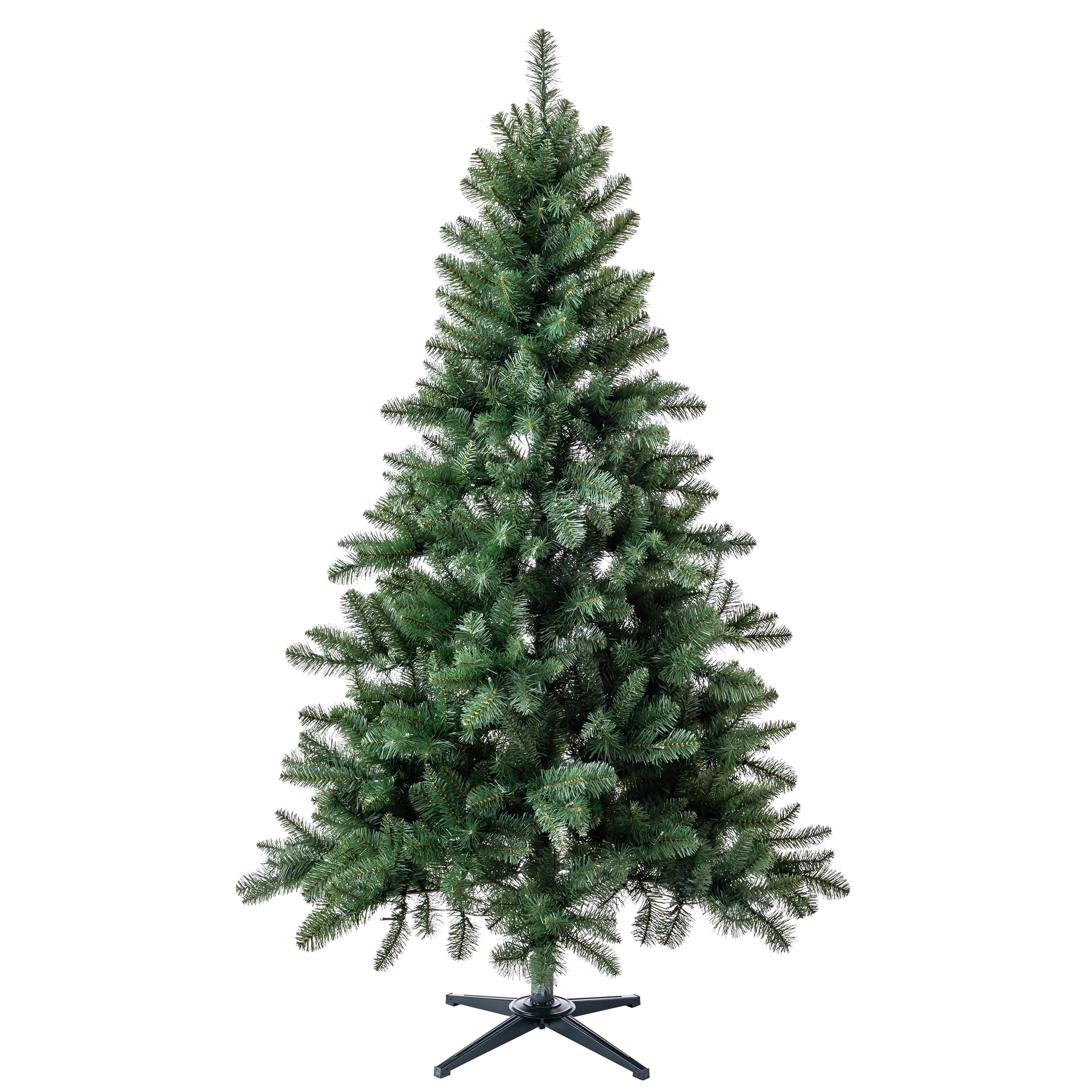 Holiday Time 6.5&prime; Windham Spruce Artificial Christmas Tree, Pre Lit with Clear LED Lights, 936 Tips, Green