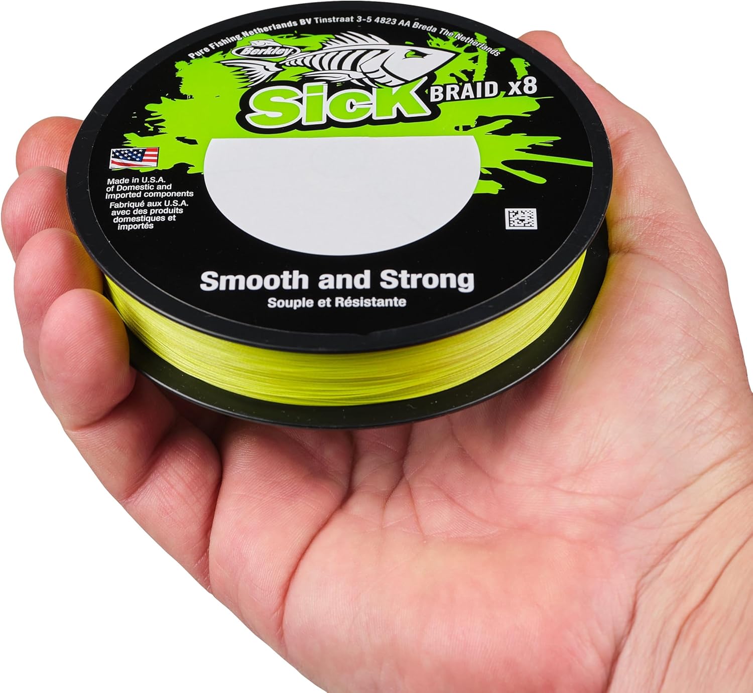 Berkley Sick Braid – 8-fach geflochtene Angelschnur, super glattes 8-fach Multifaden PE Raubfischgeflecht, Angelschnüre 150-300 m zum Süßwasser- oder Salzwasser-Meeresangeln