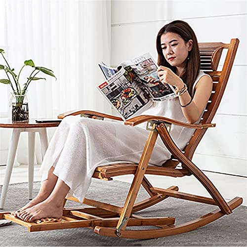 Sedia a Dondolo Pieghevole, sedie a Dondolo Pieghevoli in Legno, sedie Prendisole, sedie a Dondolo da Giardino per Adulti Anziani, poltrone reclinabili a Dondolo in bambù per Esterni con Bra : Amazon.it: Giardino e giardinaggio