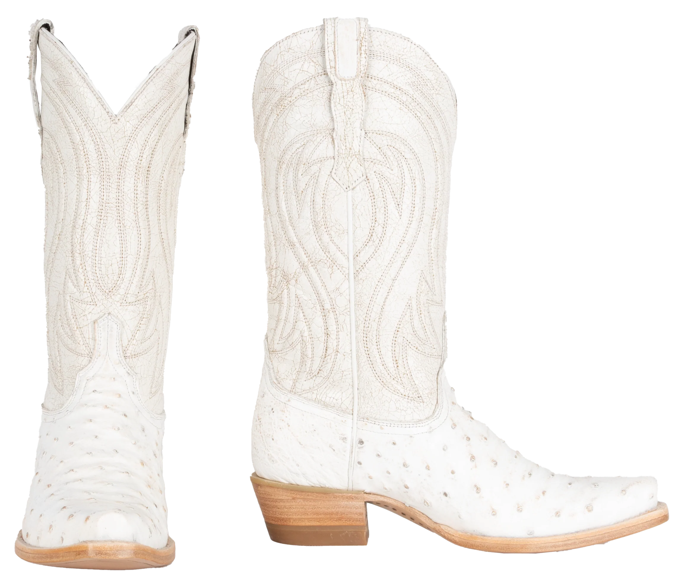 Full Quill Ostrich Bone - Pointed Toe