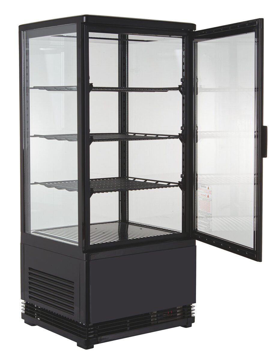 Kühlschrank Kühlvitrine 78 L - LED mit Glastür I abschließbar