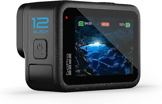 GoPro HERO12 Black, Action Camera Impermeabile con Video Ultra HD 5.3K60, Foto da 27 MP, HDR   Batteria Ricaricabile Enduro (HERO12 Black/HERO11 Black/HERO10 Black/HERO9 Black) : Elettronica
