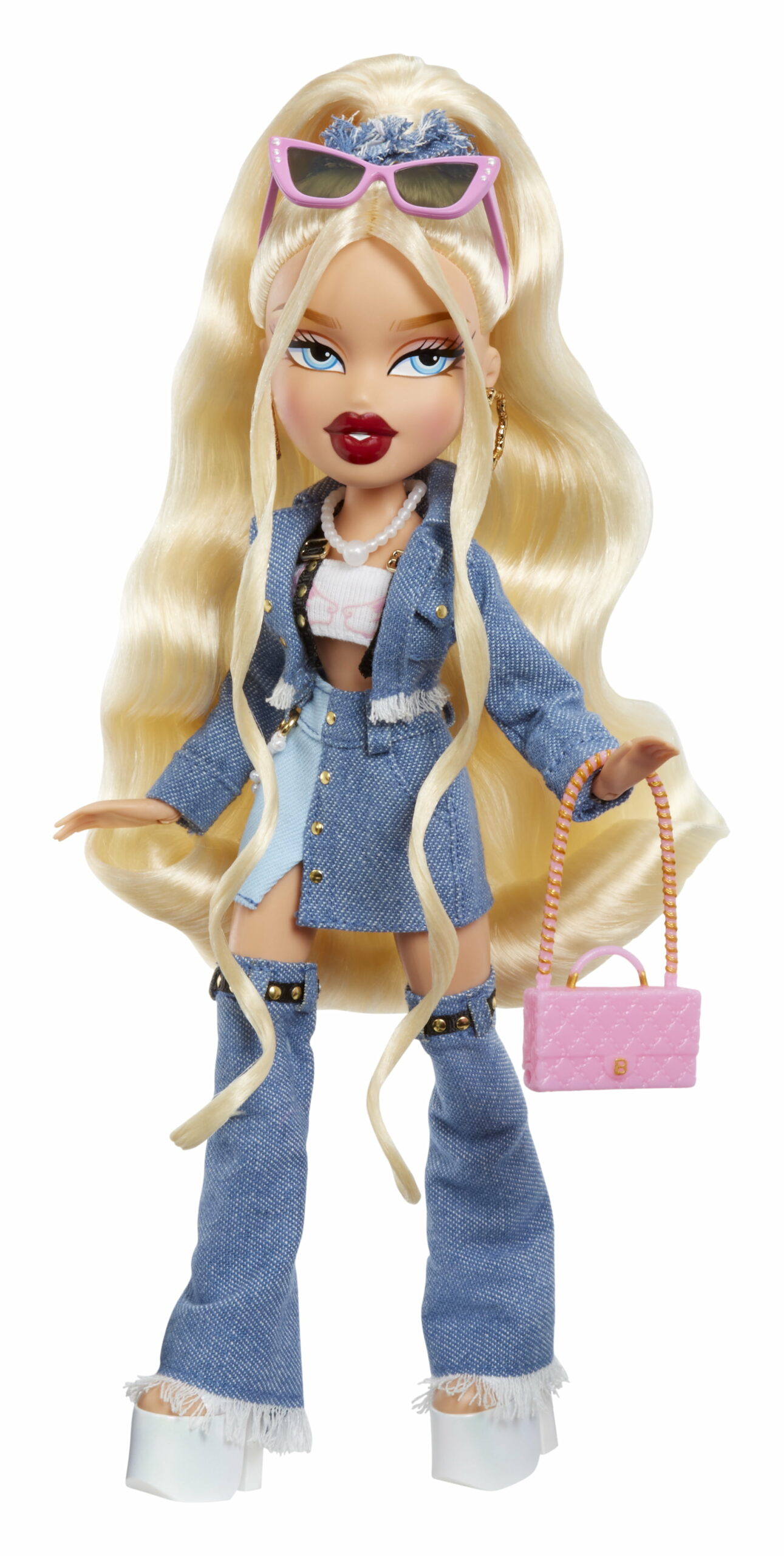 Alwayz Bratz Cloe Fashion Doll with Denim Outfit, 10 Accessories & Exclusive Poster, Multicolor