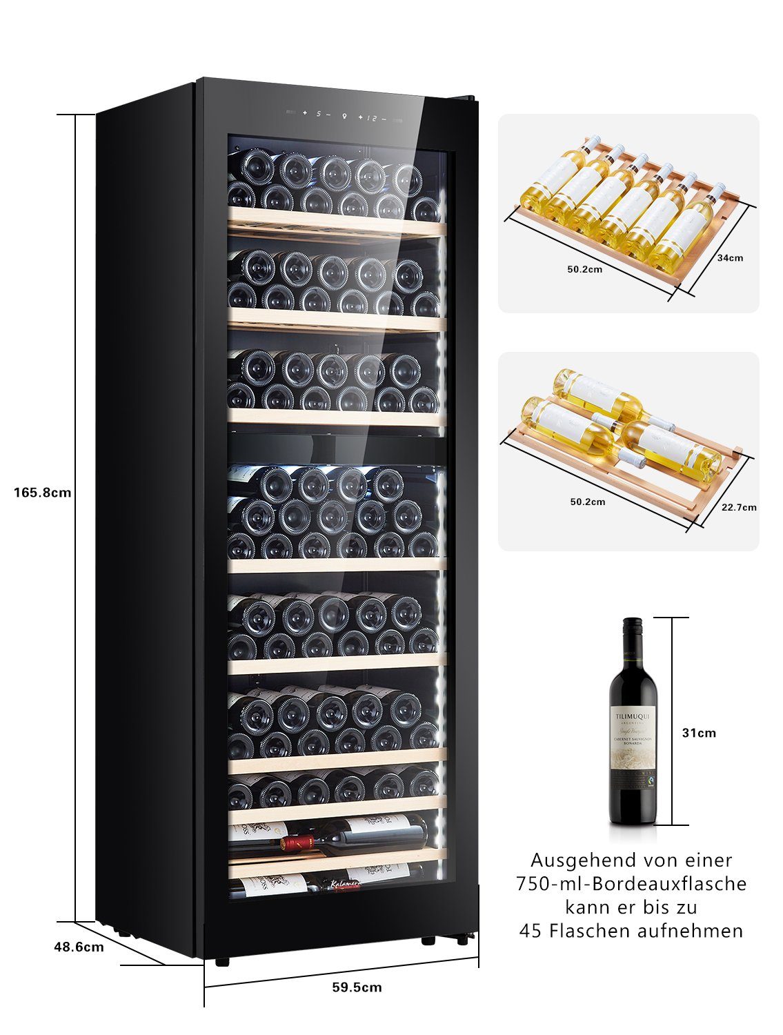Weinkühlschrank KRC-266BFG Nouvelle version