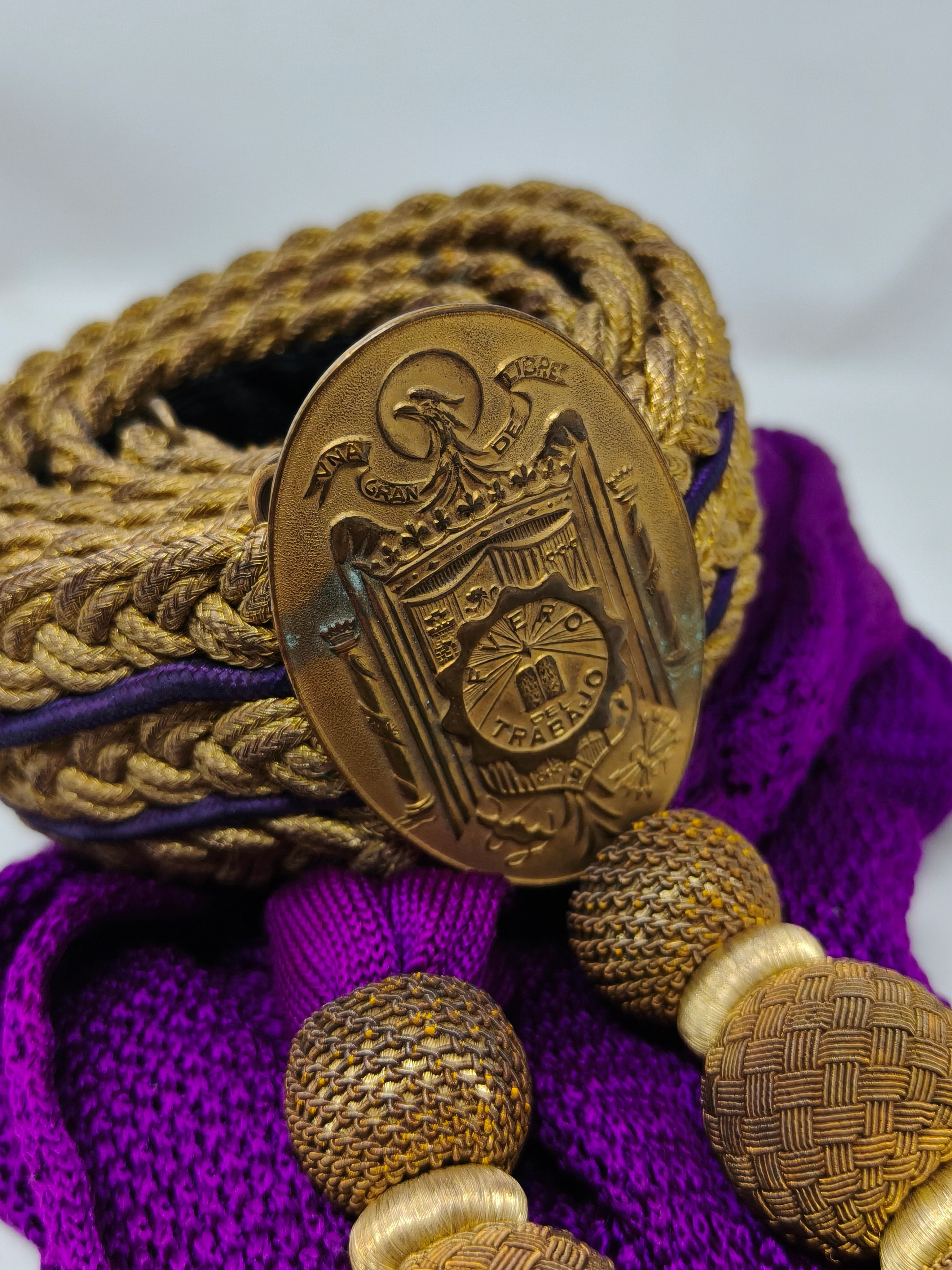Conjunto correajes de jerarqu��a de Falange