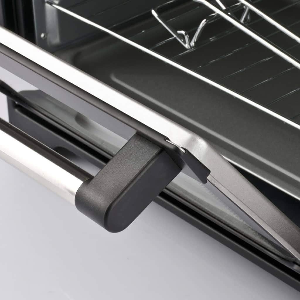 Girmi FE42 Forno Elettrico Ventilato, 2000 W, 42 Litri, Ventilazione, Luce interna, Griglia Inox, Funzione di cottura, Base, Grill, Combinata, Accessori inclusi, Rosso/Nero