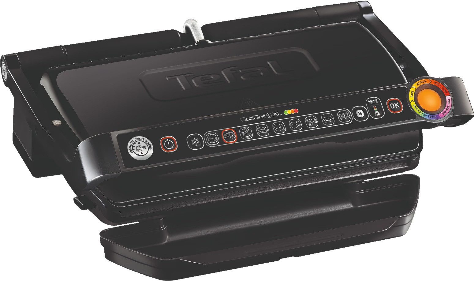 Kontaktgrill OptiGrill+ XL GC7228 - Großer Elektrogrill mit Automatikprogrammen