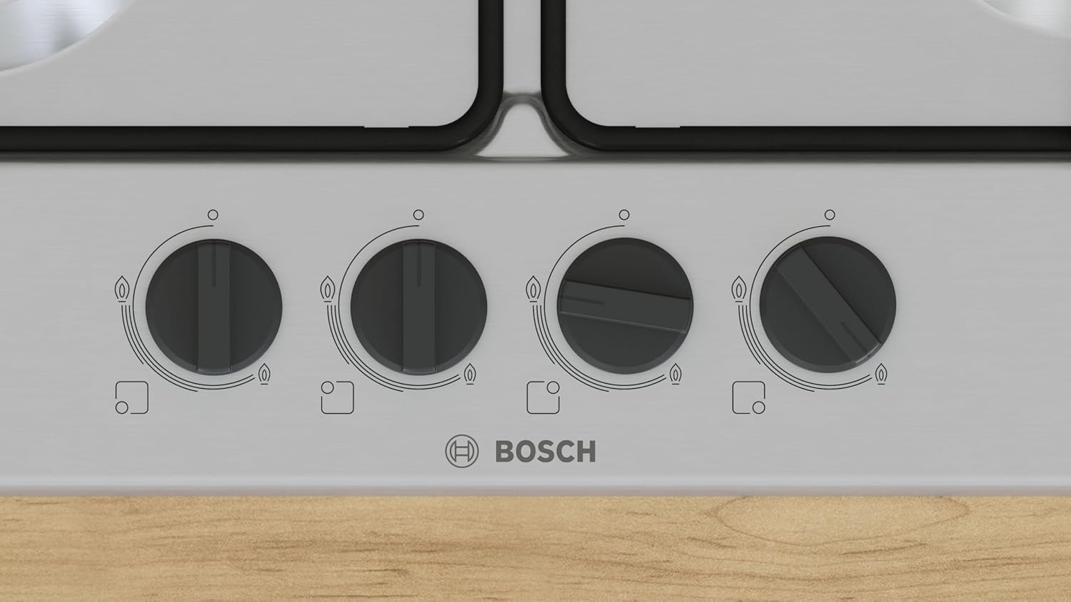 Bosch PGP6B5K85 Serie 4 Piano cottura a gas 60 cm 4 bruciatori Acciaio inox