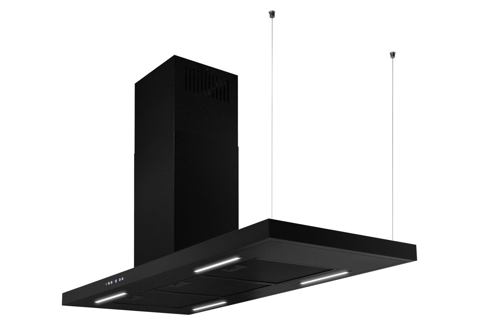 Inselhaube GCH 793.R Diamond BL+Umluft Dunstabzugshaube Insel 116 cm