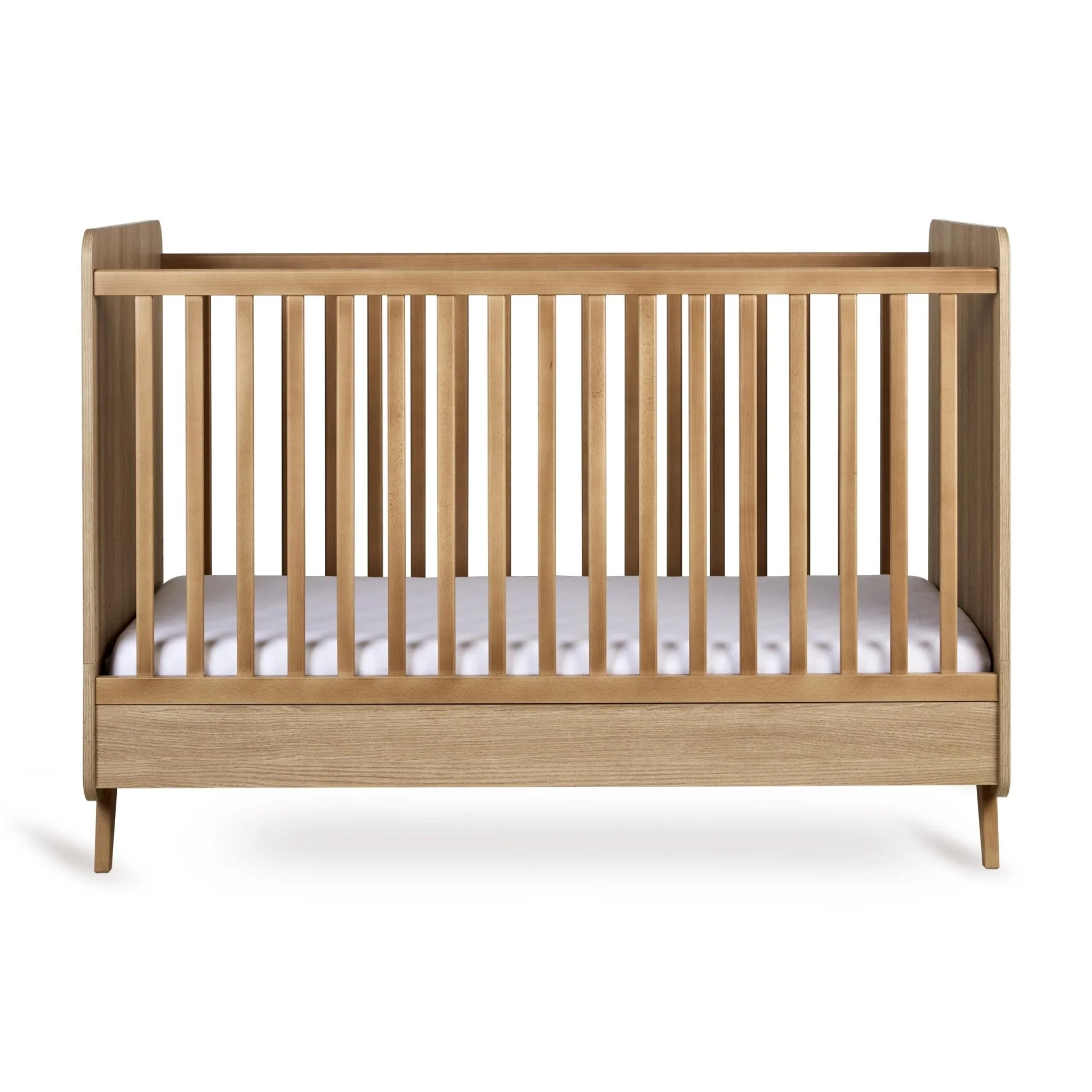 2025 Babybed Loft - Honey Ash 140x70cm (inclusief ombouwmogelijkheid tot kinderbed 140x70cm)