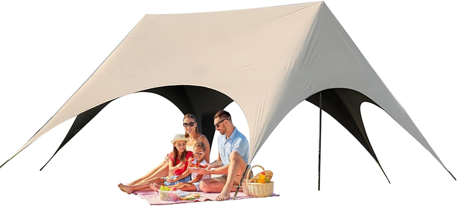 , Baldachin für den Außenbereich, einfache Konfiguration des faltbaren Pavillons, robuster Sonnenschutz für Hinterhof, Terrasse, Picknick, Rasen, Pool, Grill, Camping und Veranstaltungen
